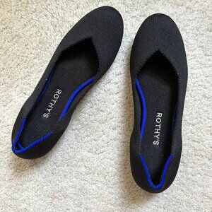 Rothy's The Flat - Color: Black Solid